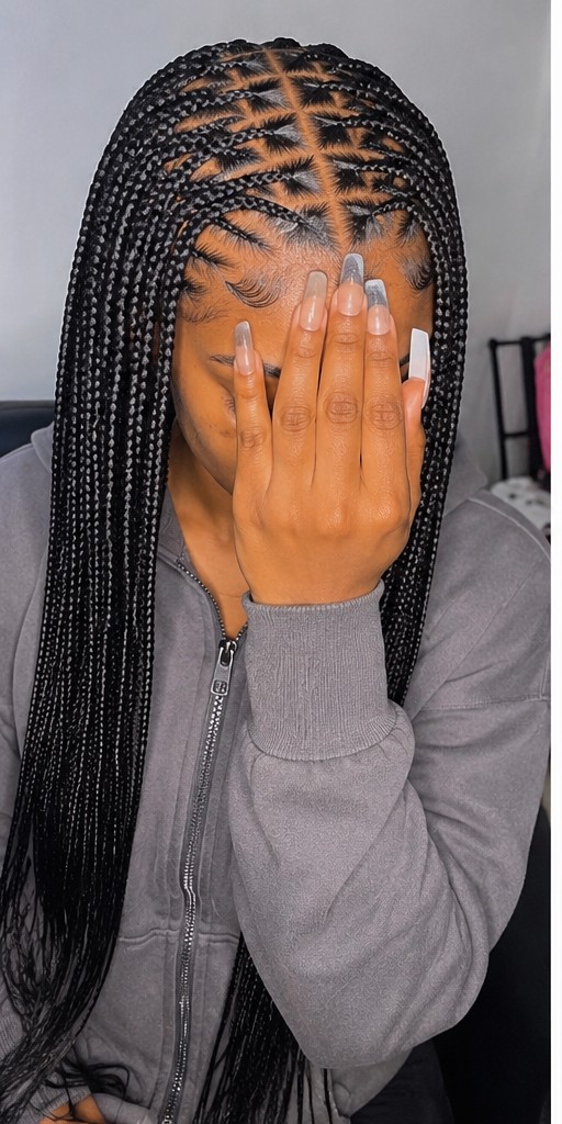 Box braids trenzas afro Niuma Belleza Madrid